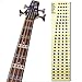 L'MS Guitar Fretboard Note Decals Fingerboard Frets Map Sticker for Beginner Learner Practice Fit 4 Strings Bass Guitar