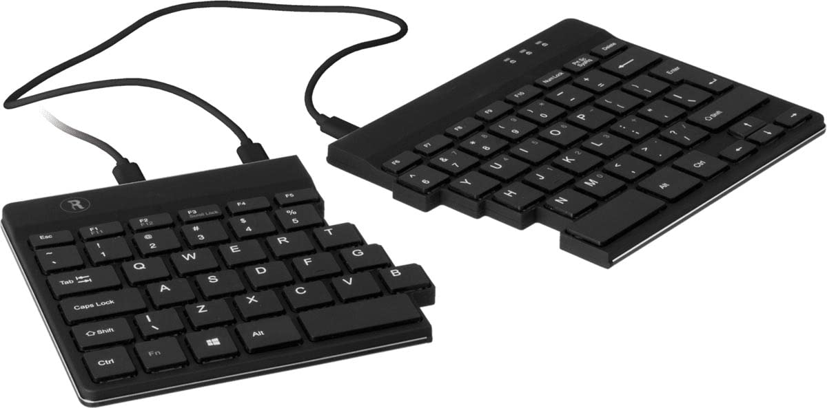 R-Go Split Ergonomic Keyboard, AZERTY (BE), black, wired