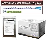 ACE PDO thread lift KOREA face/whole body - 360R Bidirection Cog Type/L-type Blunt Needle (20pcs) (19G100)