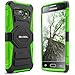 Evocel Galaxy J1 (2015) Case, [New Generation Series] Belt Clip Holster, Kickstand, & Dual Layer for Samsung Galaxy J1 (Model No J100) / J1 (2015 Release), Green (EVO-SAMJ1-XX12)