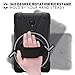 ZenRich Galaxy Tab A 8.0 2017 Case,[ ONLY Fit 2017 Tab A 8.0 SM-T380],zenrich 360 Degree Rotatable Handle Kids case Kickstand Hand Strap & Shoulder Strap for Tab A T385 SM-T380 Black