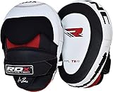 RDX Boxing Pads Cowhide Leather Hook & Jab MMA Strike Shield Thai Kick Focus Punching Mitts Target Training