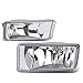 Auto Dynasty Fog Lights Compatible with 07-15 Chevy Silverado/07-13 Chevy Avalanche/07-17 Chevy Tahoe/07-14 Chevy Suburban/07-15 GMC Sierra/07-08 Cadillac Escalade, Driver and Passenger Side, Clear
