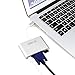 USB-C to VGA Adapter, ARKTEK USB Type C (Thunderbolt 3 Compatible) to VGA + USB 3.0 + USB-C Charging Hub Adapter for MacBook Pro Chromebook Pixel and more (Aluminum Case, Silver)