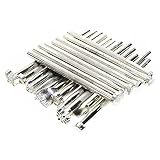 BIGTEDDY - 20PCs Leather Different Shape Stamp Punch Set Saddle Making Tools for Leather Craft Working Moon Flower Butteryfly Shape