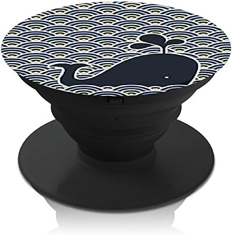 PopGrips Smartphone Expanding Stand and Grip, Premium 3M Phone Accessories, Galaxy S7/S7 Edge/iPhone SE/6/6+/6S/7/7+ Plus Tablets, Amazon Fire/iPad/iPad Mini (Whale)