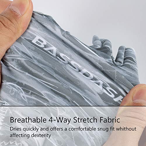 image for Bassdash ALTIMATE Sun Protection Fingerless Fishing Gloves UPF 50+ Men