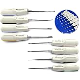 Luxating Dental Elevators &ndash; Atraumatic Tooth Extraction Tools with Color-Coded Handles &amp; Stainless Steel Tips &ndash; Surgical Instruments for Dentists, Vets &amp; Oral Care Clinics