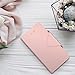 LG G6 Case, Maxboost Wallet Protective Case with Hand Strap for LG G6 [Folio Style] Convenient Stand Feature PU Leather LG G6 Flip Cover with Card Slot and Side Pocket Magnetic Closure – Rose Gold