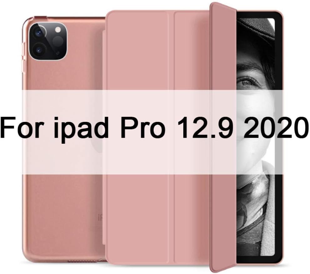 Case For iPad Pro 11 12.9 Inch 2020 Transparent hard Back Cover Magnetic Closure For ipad 2nd/4th Generation Sleep Trifold Case-For_Pro_12.9_2020