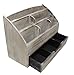 Executive Office Solutions Vintage Rustic Wooden Office Desk Organizer & Mail Rack for Desktop, Tabletop, or Counter - Distressed Torched Wood-Store Supplies, Desk Accessories, Mail – Barnwood (WO3B)