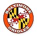 Baltimore Orioles MLB car bumper sticker decal (5
