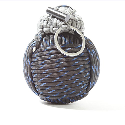 Holtzman’s Survival Kit Paracord Grenade The #1 BEST 48 tool emergency kit (Blue/Black)