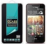 TechFilm®- HTC Desire 612 [Tempered Glass] Screen Protector, Premium Ballistic Glass Round Edge [0.3mm] Ultra-Clear Anti-Scratch, Anti-Fingerprint, Bubble Free, Maximum Screen Protection from Bumps, Drops, Scrapes, and Marks [1 Pack]- Retail Packaging
