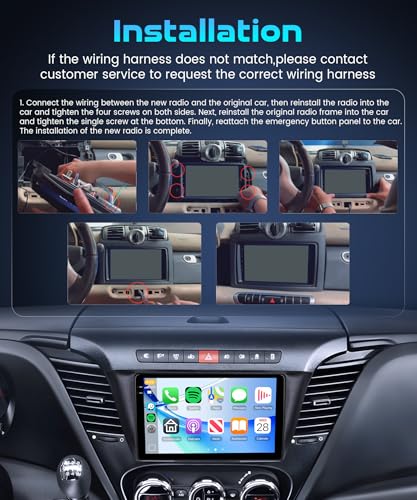4G+128G Android Car Radio for IVECO Daily 2014-2021 9'' Screen in-Cell Stereo with Carplay Wireless Android Auto Mirror Link GPS Navi Bluetooth WiFi FM/RDS/EQ Controls Del Flying Camera Reversing