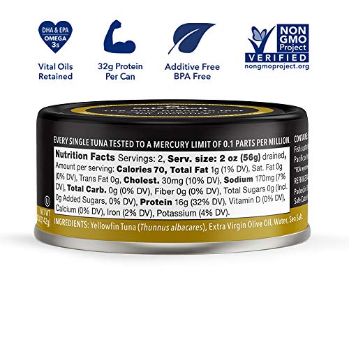 Safe Catch Canned Ahi Wild Yellowfin Tuna In Extra Virgin Olive Oil