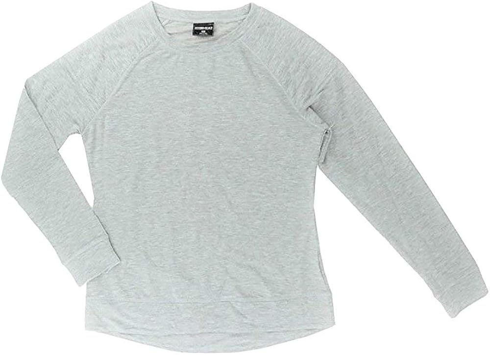 womens crew neck fleece top