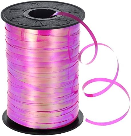 HiArt Iridescent Curling Ribbon, 3/16" by 500 yd, Fuchsia