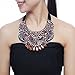 Holylove Women Statement Necklace Bling Pink Choker Fashion Large Costume Jewelry with Gift Box-HLXL839