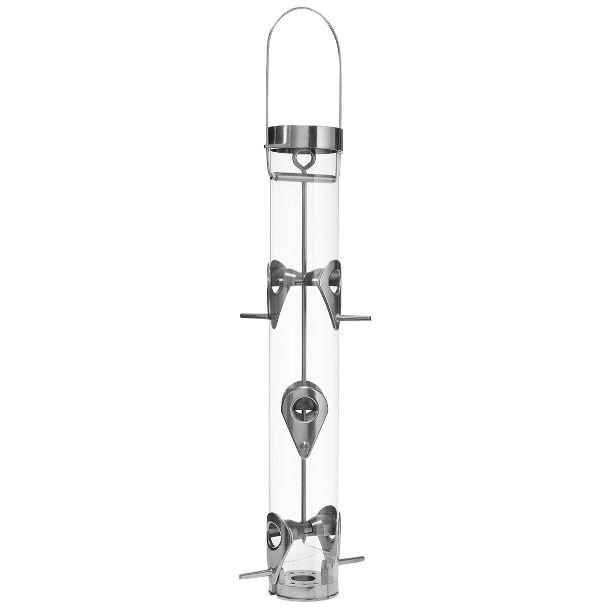 Droll Yankees Bird Feeder Hanging Tube Feeder Ring Pull