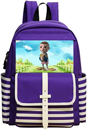 GGKKIS Cartoon Eleven Eggo Waffle School Backpack Bookbag Daypack Shoulder Student Bag