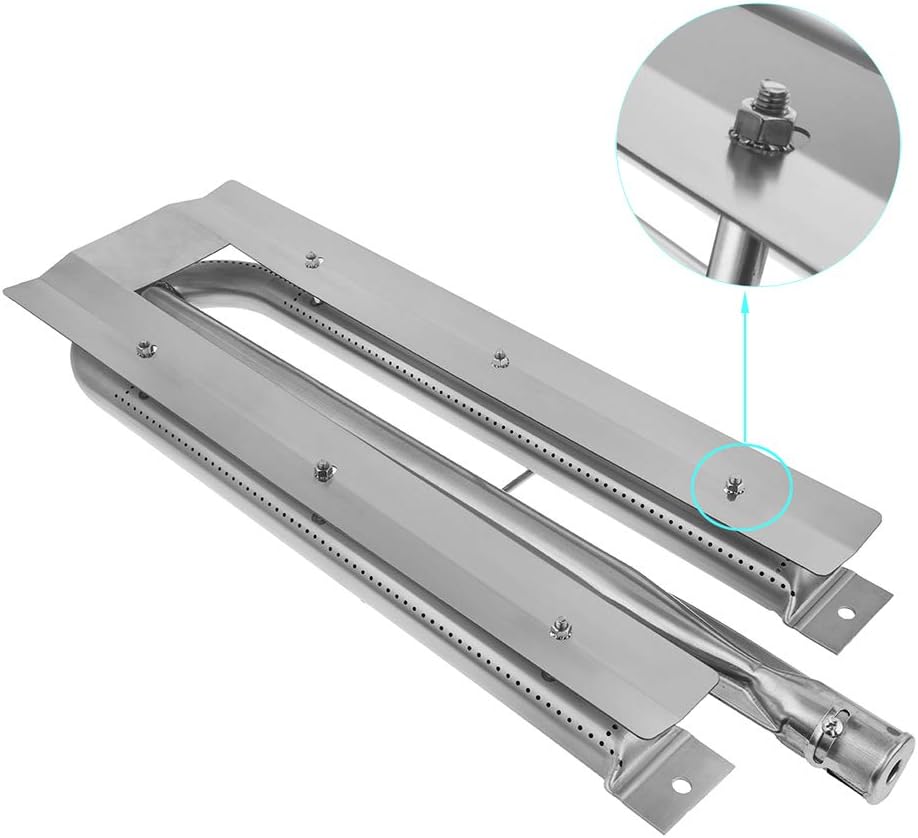 PETKAO 21 7/8" x 6 1/8" Stainless Steel Viking Grill Burner Replacement for Viking 316-911, VGBQ 30, VGBQ 41, VGBQ 53 in T Series, VGBQ030-2T, VGBQ300-2RT/E, VGBQ3002RE, VGBQ3002RE1, VGBQ3002RT, 2PCS : Garden & Outdoor