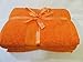 Lantrix Soft 100% Natural Cotton 6 Piece Towel Set (Orange)