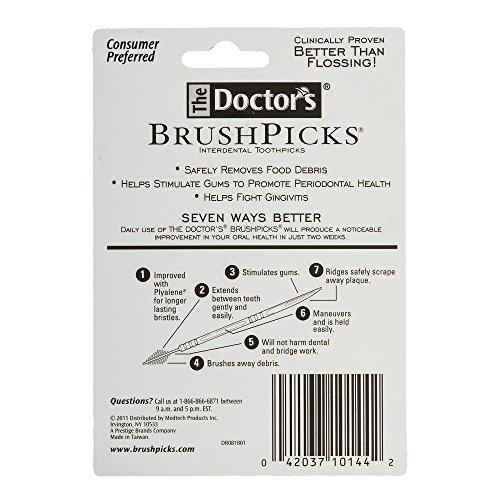 The Doctor's BrushPicks Interdental Toothpicks | Helps Fight GingivitisÂ | 275 Picks