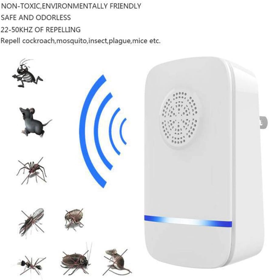 Ashey Mosquito lamp, Bug Zapper Newest Ultrasonic Indoor Plug-in Electric Mosquito Bug, Fly Killer, Insect Trap Lamp, Mini Repellent for