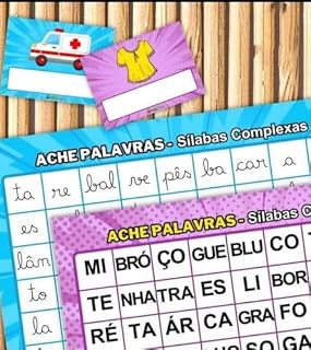 Livro ACHE PALAVRAS - SÍLABAS COMPLEXAS: FORMAÇÃO DE PALAVRAS
