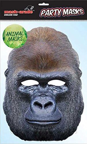 Mouse Company Animal Gorilla Mask High-Quality Card with eyeholes