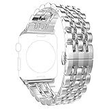 ImmSss Band Compatible for Apple Watch Series 4 40mm 44mm / Series 3 2 1 38mm 42mm for Women Men,Stainless Steel Band for Iwatch Bracelet Replacement Strap