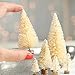 Factory Direct Craft 18 Frosted Cream Bottle Brush Miniature Sisal Trees