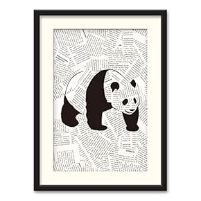 Black Paper Framed Canvas Wall Art...