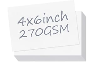 Utron 110 Sheets 4x6 Cardstock, 270 GSM Blank Postcard Paper, Matte White Printable Postcards for Making blank Index cards, Wedding Invitation cards, Thankyou Cards