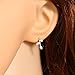 Cute 925 Sterling Silver Post Leaf Clip Earrings Ear Hook Unique Jewelry G3558S