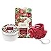 Spa Gift Basket - Bath and Body Set for Women/Girls - Pomegranate Fragrance, Bath Gift Basket Includes Shower Gel, Bubble Bath, Body Lotion, Bath Salt and Bath Puff