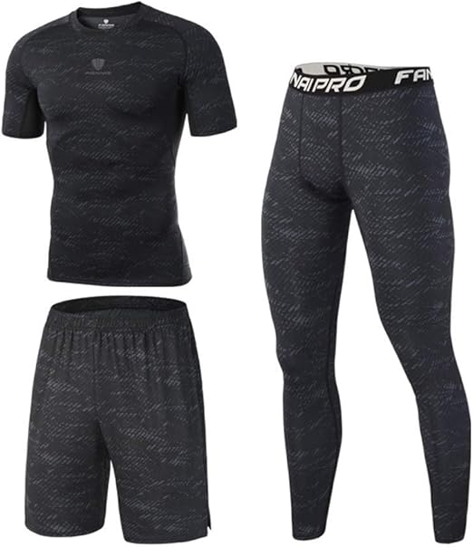 Traje de fitness de los hombres 3 piezas para hombre Ropa ...