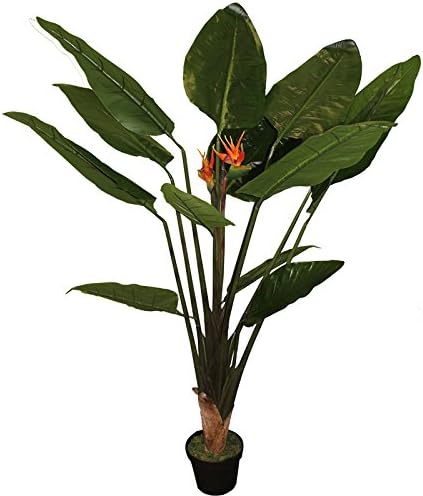 Essential Decor EN112521 Artificial Paradise Bird Plant, 9 x 15 x 42, Green