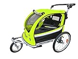 Booyah Strollers Child Baby Bike Bicycle Trailer and Stroller II (Green)