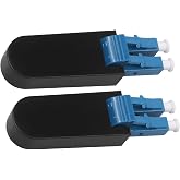 fyboptwu - 2pc LC/UPC Singlemode Fiber Loopback, Duplex | LC/UPC singlemode loopback adapter for fiber testing. Standard plug design. For network diagnostics and troubleshooting