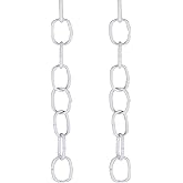 Aspen Creative White, 21102-2 36" Decorative Light Fixture Chain, 2 Pack