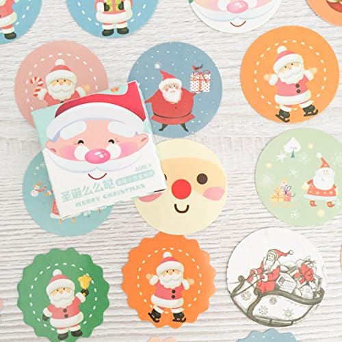 Santa Claus Stickers - 40 Pieces - Father Christmas - Korean Kawaii Sticker Box Set