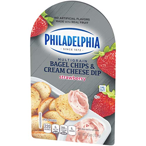 2 Philadelphia+Multigrain+Bagel+Strawberry+Cheese