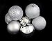 32ct Silver Splendor Shatterproof 4-Finish Christmas Ball Ornaments 3.25