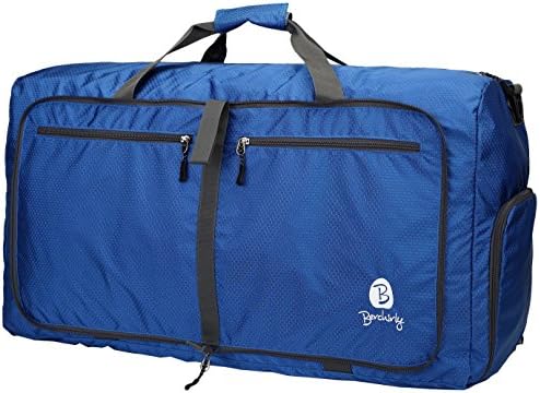 Oversize 27" Travel Bag, Berchirly 63L Large Lightweight Duffel Bag Packable Storage Luggage Foldable Gym Bag