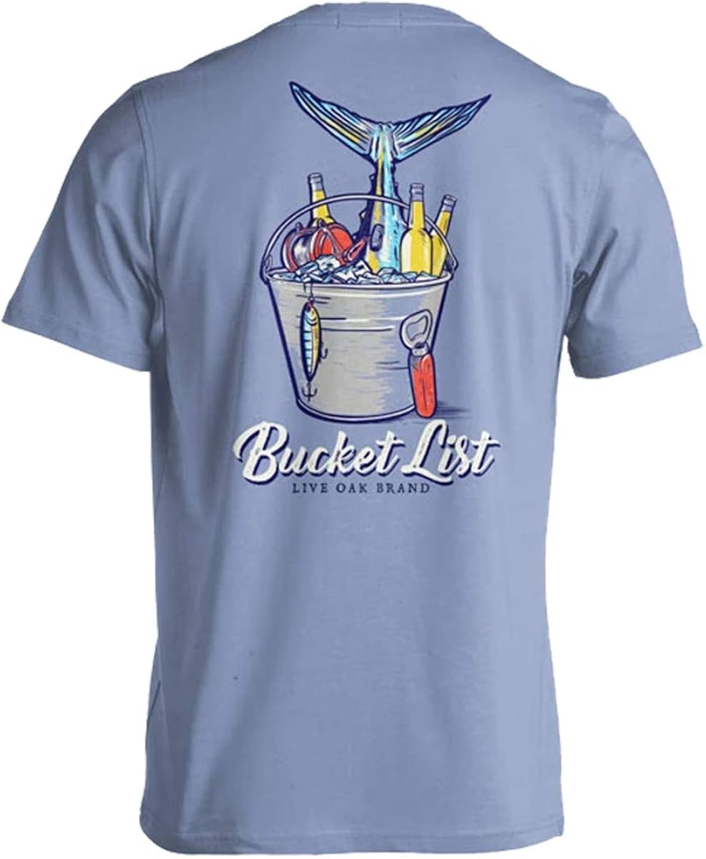 Live Oak Brand Bucket List Adult Short Sleeve Comfort