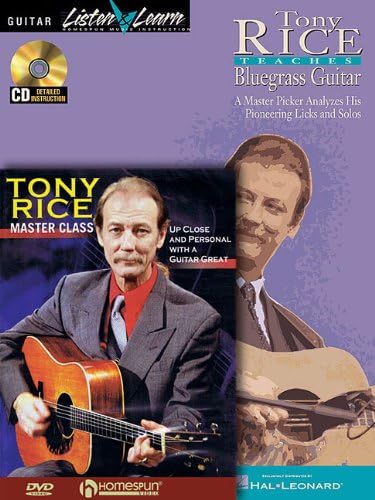 Tony Rice - Guitar Bundle Pack: Tony Rice Teaches Bluegrass Guitar (Book/CD Pack) with Tony Rice Master Class (DVD) Paperback – March 1, 2009
