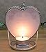 BANBERRY DESIGNS Mom Butterfly Sun Catcher & Candle Holder with Loving Poem - Pressed Flower Window Suncatcher with Silver Mom Charm - Desktop Heart Shaped Candleholder Mom Quote - Mother's Day
