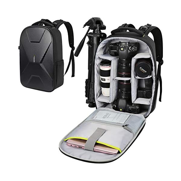 Endurax Kamerarucksack Wasserdicht für DSLR SLR Fotografen Kamera Tasche für spiegellose Kamera mit Hardshell-Schutz…